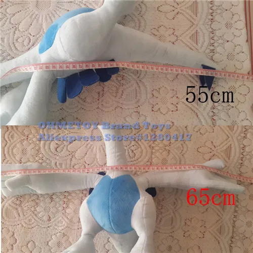 OHMETOY новая Lugia Plushie кукла 55 см игрушка в виде животного детский подарок на день рождения Коллекция Juguetes