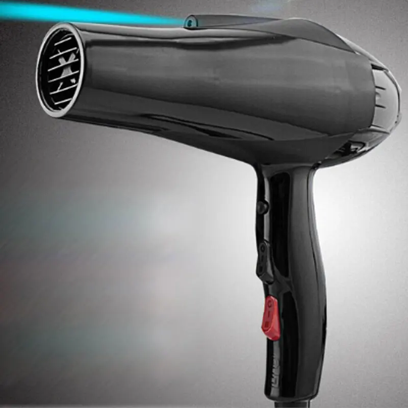 

styling tools hair dryer black professional blow dryer hot and cold wind 2300w nano titanium 2.4M + 2 free nozzles hairdryer
