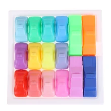 Newest Creative 160 Puzzles IQ Car Toys Kids Children Developmental Brain Teaser Car Set Toy Colorful Kids Educational Toy Gift