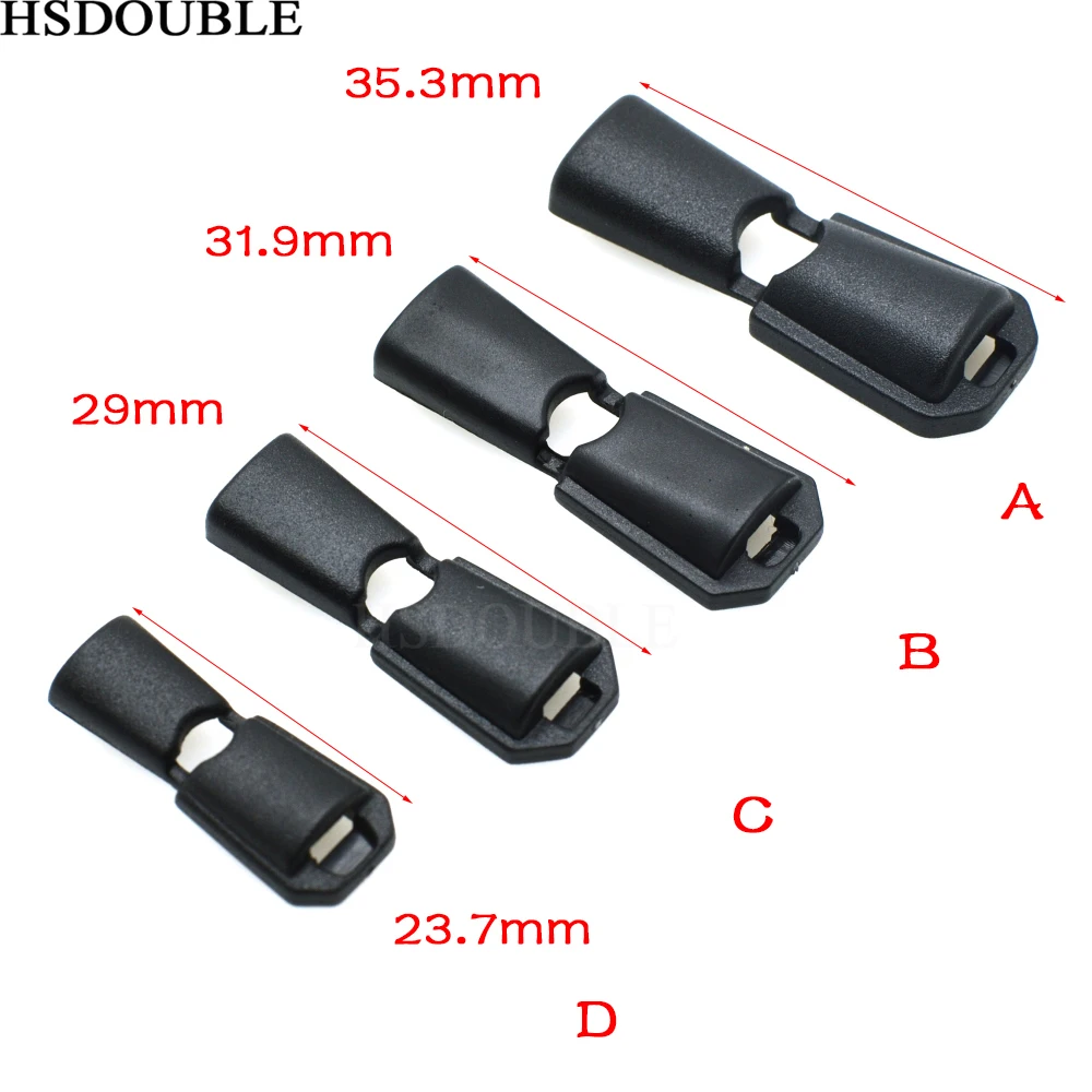 Cord Ends Zipper Pull Cord Lock Stopper For Sportswear Backpack Garment