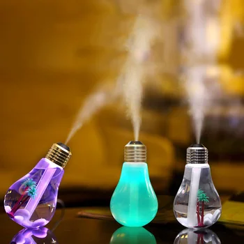 

400ml Air Freshener LED Lamp Air Ultrasonic Humidifier for Home Essential Oil Diffuser Atomizer Mist Maker with LED Night Light