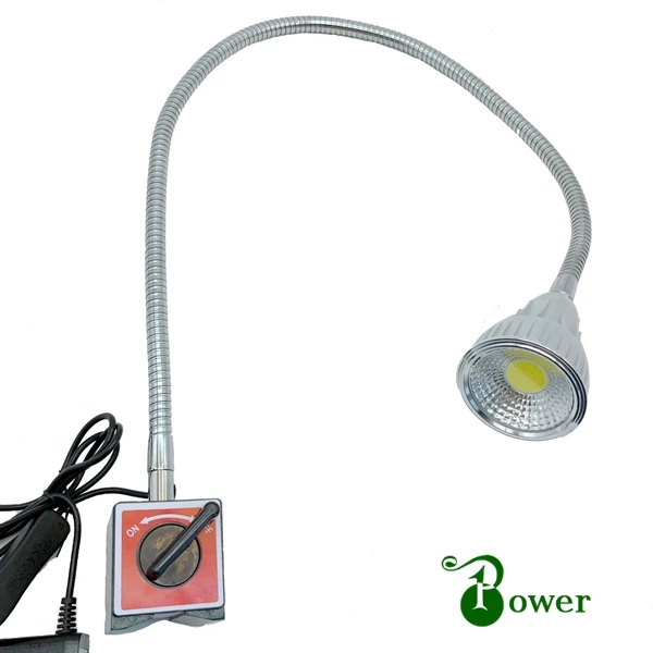 flexible arm magnetic base machine light