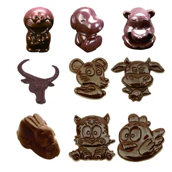 

3D Animal shape Easter Polycarbonate Chocolate Mold DIY baking confectionery tools Sweet Candy Pudding Jelly Mould