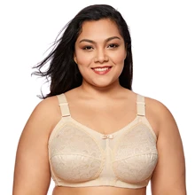 Женский бюстгальтер размера плюс без косточек, кружевной бюстгальтер без подкладки