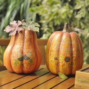 

Wedding gift Home Furnishing decorative resin crafts wedding room decoration blessing pumpkin harvest