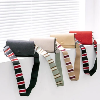 

Top layer leather small square bag wide shoulder strap simple cross body leather women's bag single shoulder soft leather qq194