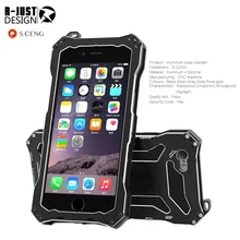 S-Ceng тонкий Водонепроницаемый противоударный гориллы Стекло металла Алюминий чехол для iphone 6s plus 5,5 дюймовые случаи мобильного телефона