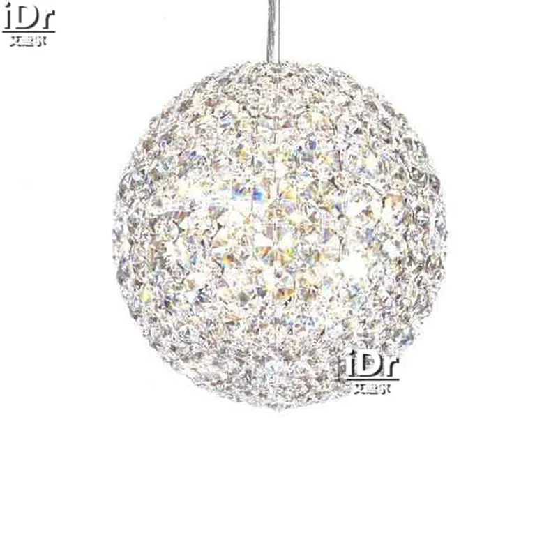 

gold Chandeliers Modern European bedroom lamp bedroom lamp hall corridor round crystal lamp 40cm W x 40cm H