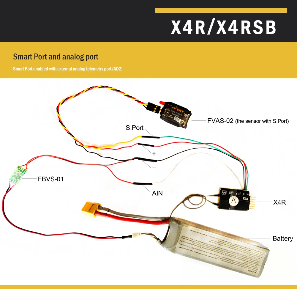 FRSKY X4RSB 3/16 Channel S. BUS умный порт Телеметрия D16 приемник для RC FPV гоночный Дрон X9D Plus Q X7