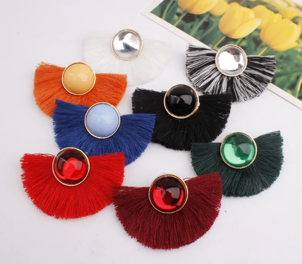 

Fashion Bohemian Tassel Earrings for Women Wedding Party Acrylic Beads Statement Drop Earrings Long Vintage Fringing Jewelry