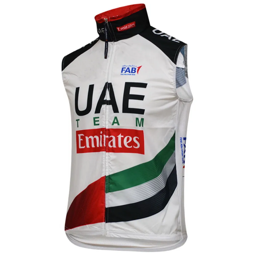 2018 UAE Emirates TEAM Spring Summer Sleeveless Cycling Jacket Vest
