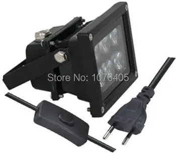 

Hot sales Switch LED Aquarium lamp 12W LED Switch the power cord Coral Reef Grow Light High Power LED Flood lights garden light