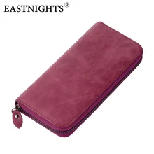 EASTNIGHTS New Women Wallets Brand Design High Quality Genuine Leather Wallet Female Zipper Fashion Long Purse TW2647 EASTNIGHTS New Women Wallets Brand Design High Quality Genuine Leather Wallet Female Zipper Fashion Long Purse TW2647