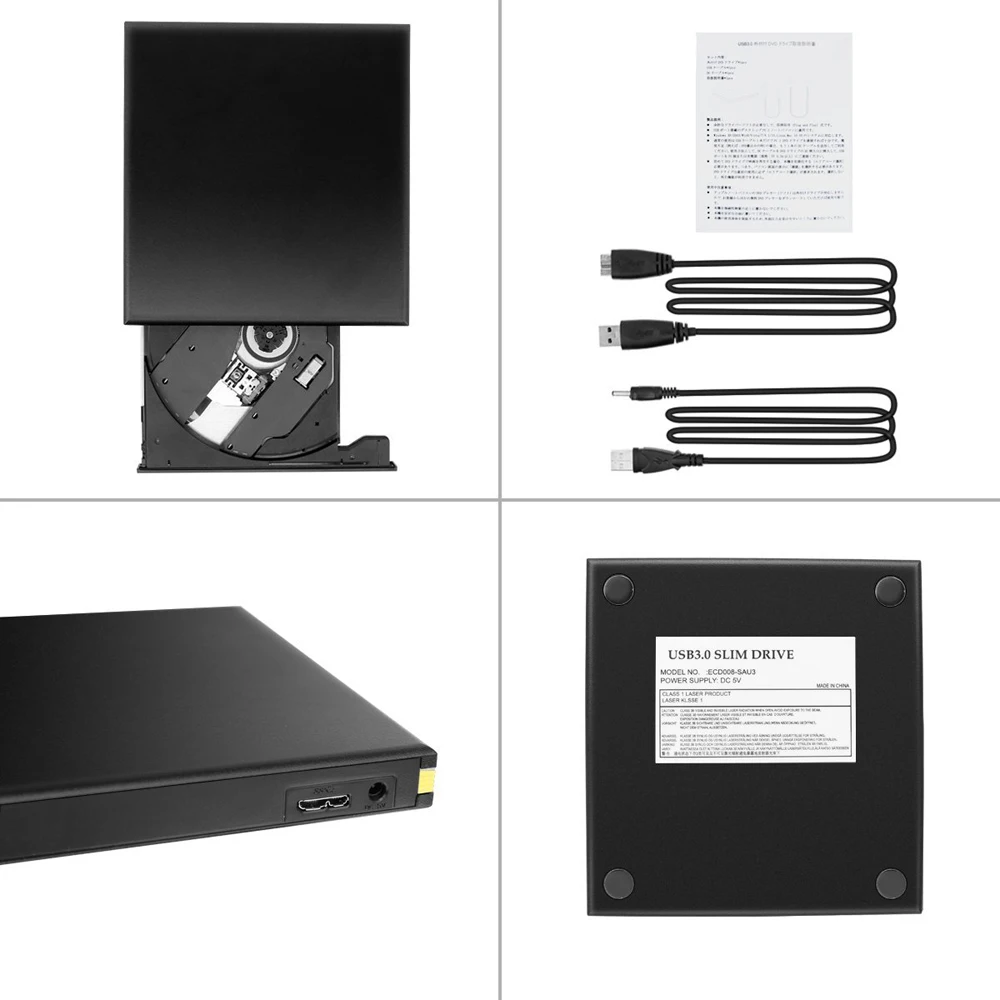 Внешний оптический привод для Acer Dell Универсальный DVD проигрыватель с USB 3 0 и