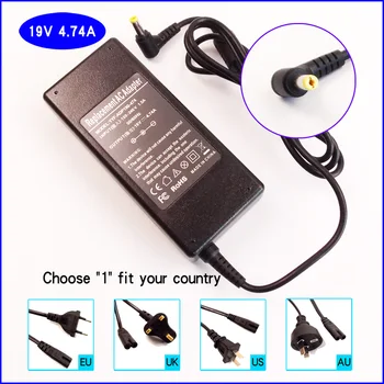 

AJEYO 19V 4.74A Laptop Ac Adapter Charger For Acer TravelMate 4400 4404 4672 4674 5612 5720 6410 6413 6460 6593 8200 8202