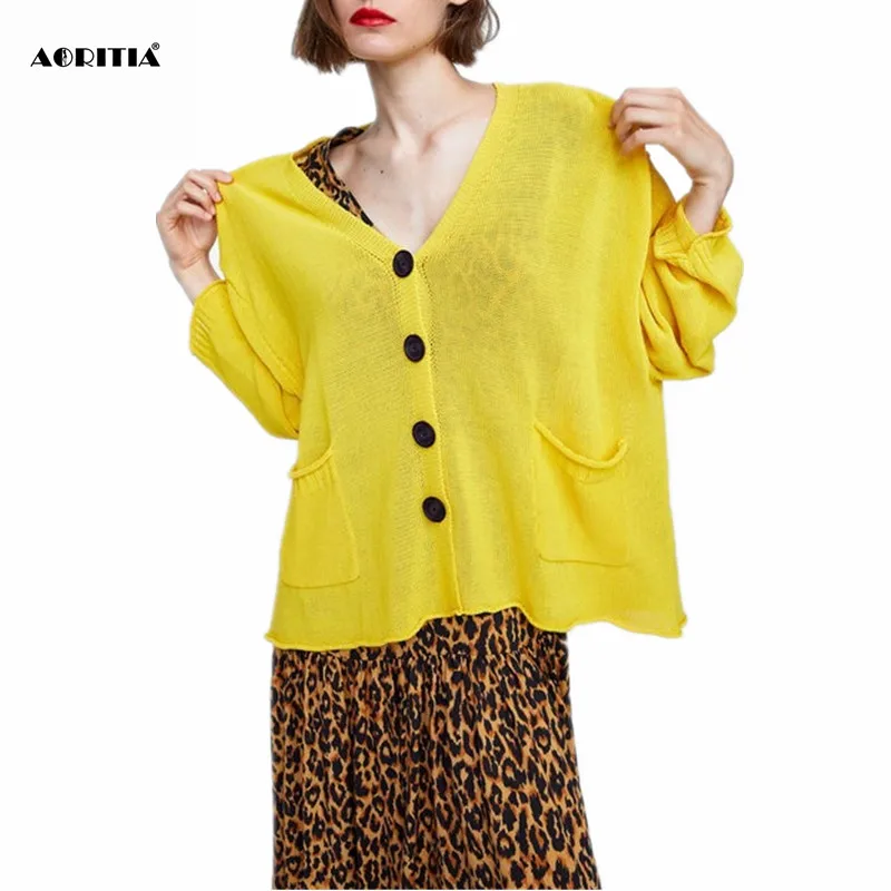 2019 женские осенние зимние свитера с v-образным вырезом Femme Jumper Cardigan |