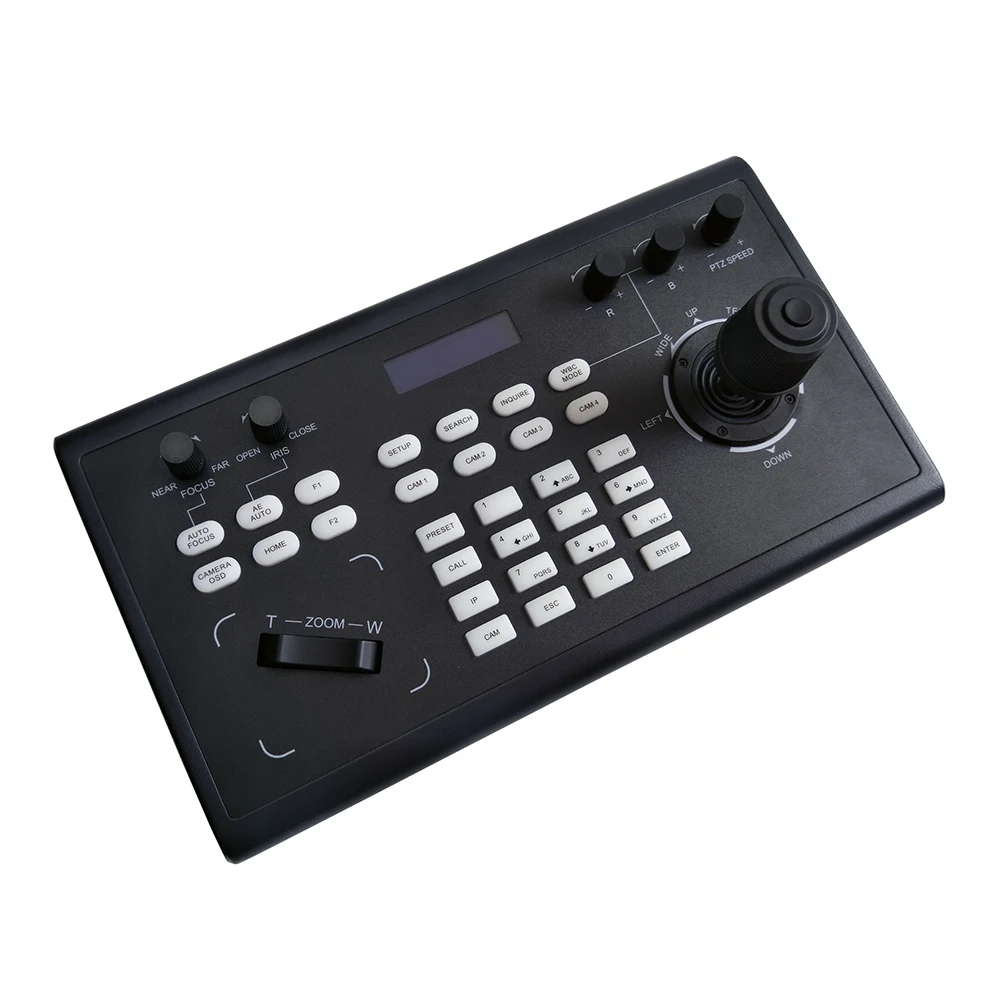 US $500.69 Professional Pelcod Visca Onvif 3d Joystick Ip Ptz Keyboard Controller Rs485 Rs232 For Video Conference Ptz Camera