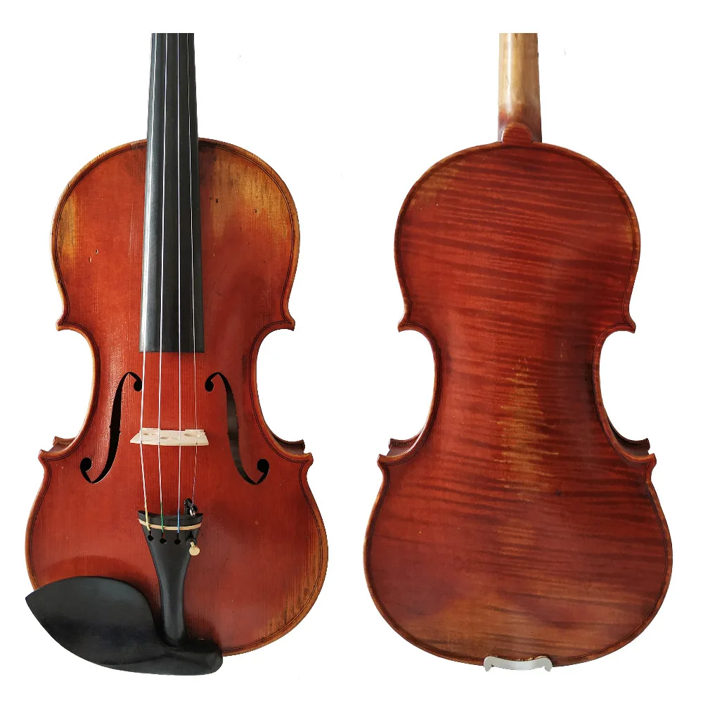 

Free Shipping Copy Antonio Stradivari Cremonese 1716 Model Antique Varnish Violin FPVN03 with Canvas Case and Brazil Bow Rosin