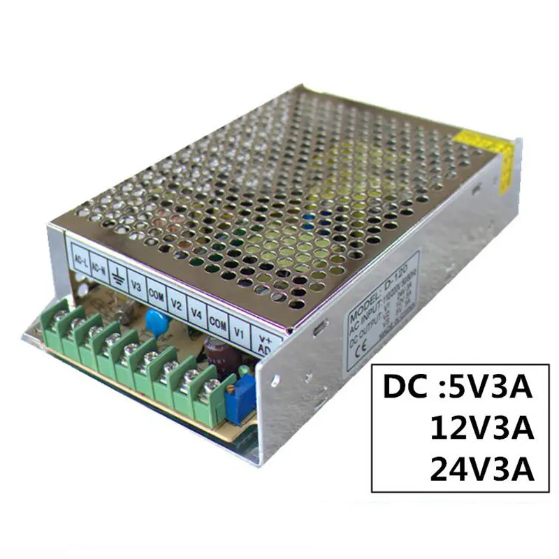 DC 24 V 12 V 5 V 3A выход три комплекта мультиплексный импульсный источник питания