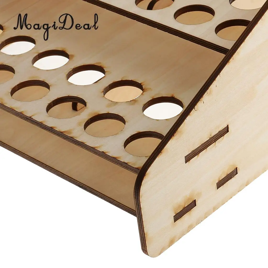Wooden Paint Bottles Rack Modular Model Organizer Paint Storage Holder DIY Accessory