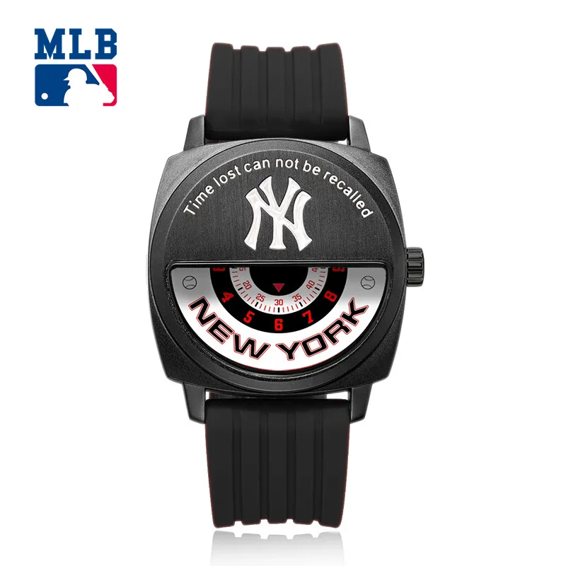 

MLB YH series fashion casual watches silicone irregular waterproof watches alloy quartz wristwatch for men and women YH009