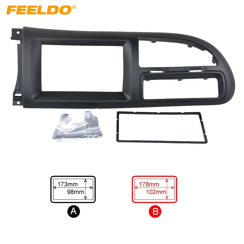

FEELDO Car CD Radio Stereo Fascia Panel Frame Adaptor Fitting Kit For Ford Transit(2014) #1415
