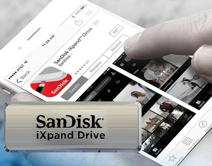 Флеш-накопитель sandisk, 128 ГБ, iXPAND, USB 3,0, 64 ГБ, молния, металлическая ручка, 32 ГБ, u-диск для iOS, карта памяти для iPhone, iPAD