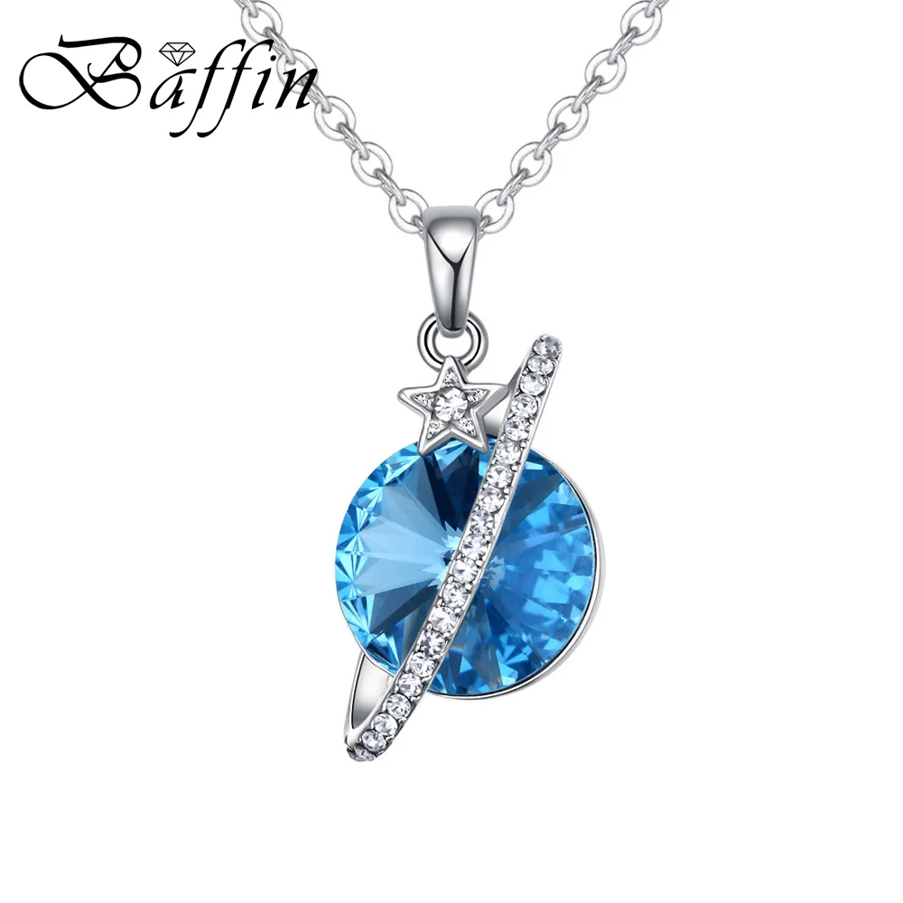 

BAFFIN New Design Star Planet Pendant Necklace Crystals From Swarovski Elements For Women Girls Cute Jewelry Wholesale