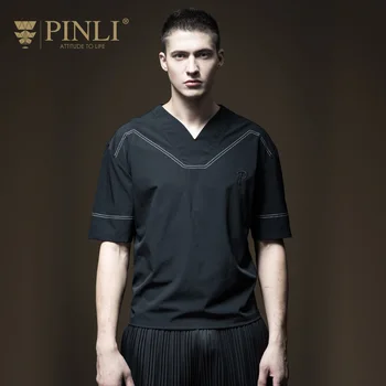 

2019 Linkin Park Undertale Pinli Pin Li New Summer Men's Wear V Collar Embroidered Short Sleeved T-shirt Clothing B182111387