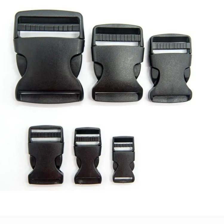 Горячая 20-50 мм черные пластиковые вставки пряжки для рюкзака багажные ремни ремонт Diy комбинированные застежки пряжки для шитья