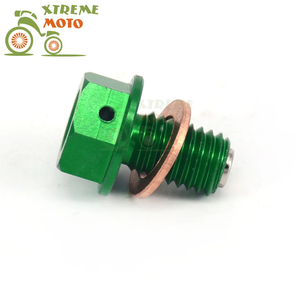 Motorcycle Oil Drain Plug Bolt Screw for KAWASAKI KX65 2000 2017 KX85