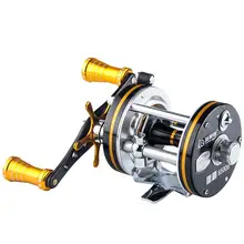 LB6500 9BB 5,2: 1 585 г полностью Металлическая тролловая катушка спиннинга литая барабанная катушка лодки для соленой воды катушки с правой ручкой