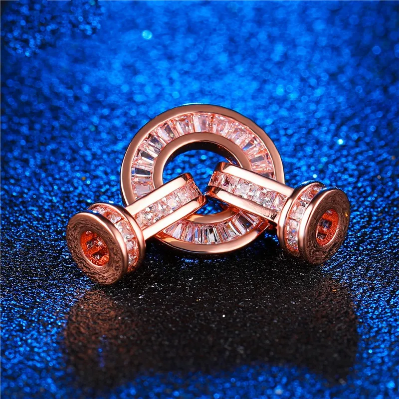 Высокое качество Медь AAA циркон складывать за плечи для DIY драгоценные камни браслеты из жемчуга ожерелье бусины конец кепки застежка
