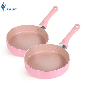 

Upspirit 6-8 Inch Aluminum Frying Pan with Handle Non-stick Coating Skillets Pan for Egg Pancake Omelette Cookware Kitchen Tools