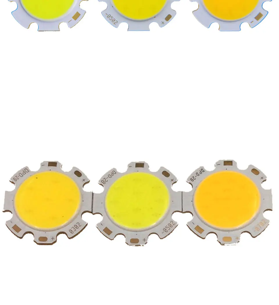 Round COB LED Chip On Board Light Source 28mm Diameter for Spotlight Downlight DIY LED Lamp Bulbs (2)