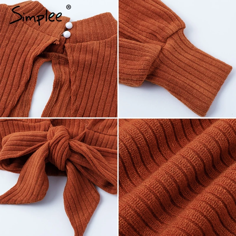 New Women Elegant Shirt Backless Bow Tie OC00166