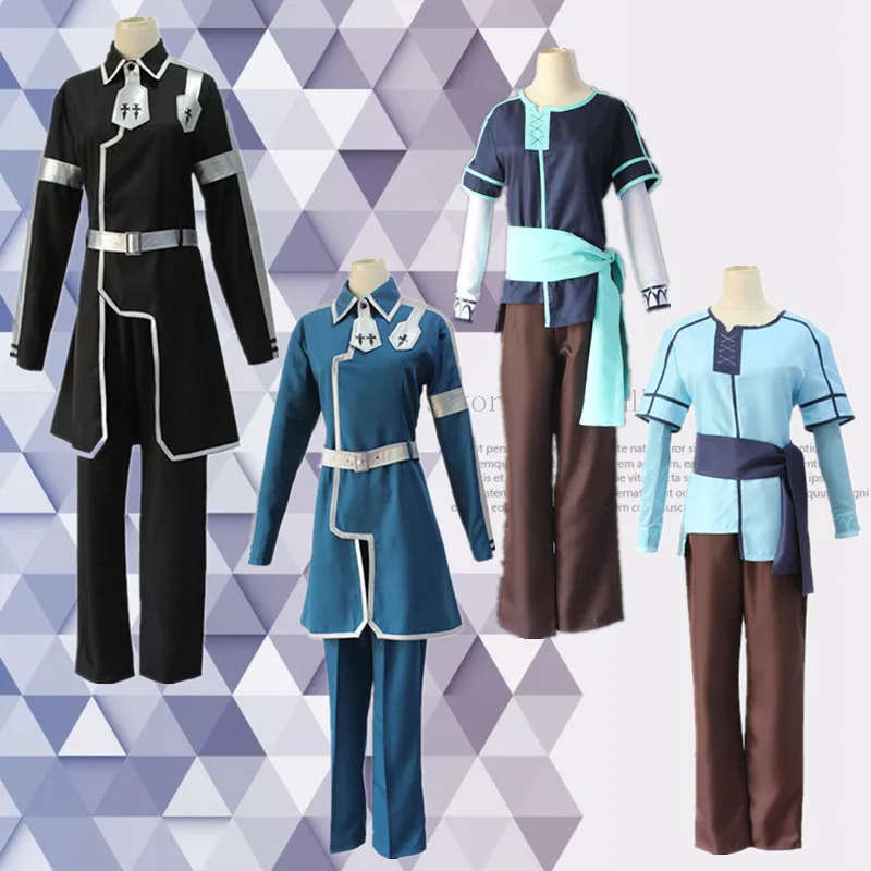 Sword Art Online Alicization Eugeo Synthesis Thirty-two Cosplay Kirito Costume Halloween Christmas Uniform Adult Men Outfit Sword Art Online Alicization Eugeo Synthesis Thirty-two Cosplay Kirito Costume Halloween Christmas Uniform Adult Men Outfit
