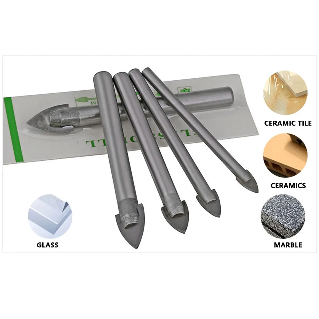 Professional Ceramic/ Tile /Marble/ Mirror Glass Drill Bit 3/4/5/6/8/10