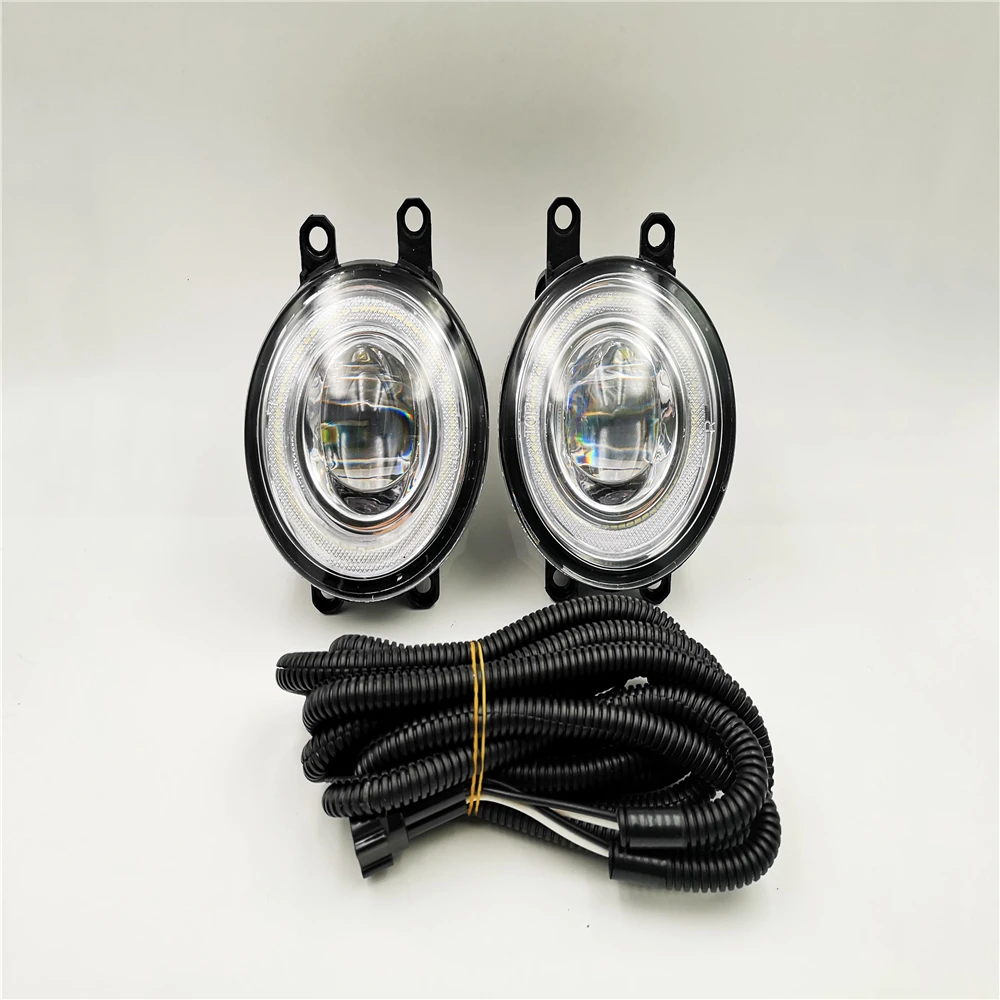 CSGJMY 2 шт. светодиодный фонарь с линзами 3 цвета ангельские глазки DRL дневные ходовые огни для Toyota CHR C-HR