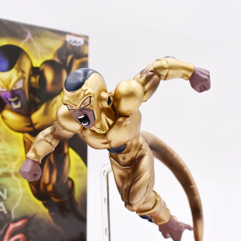 15cm Dragon Ball Z Gold Freeza Cartoon Anime Action Figures 14cm Mini Doll PVC Collection Model Gift For Kids 2018 New