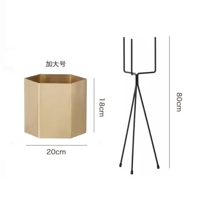 Современный дизайн, модные металлические полки для цветочных горшков, популярный поднос для цветочных горшков, украшение для гостиной, стоящая корзина для растений, поднос - Цвет: L gold