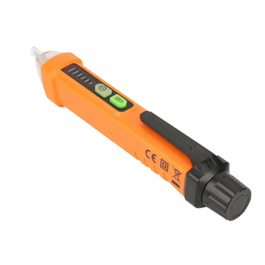 PEAKMETER PM8908C детектор ncv ручка тестера напряжения с Светодиодный индикатор AC12-1000V Бесконтактный детектор напряжения