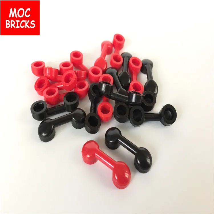 

10pcs/lot MOC Bricks DIY Black & Red 1 x 3 Utensils Telephone Phones Handset Building Blocks toys Kids Christmas gifts