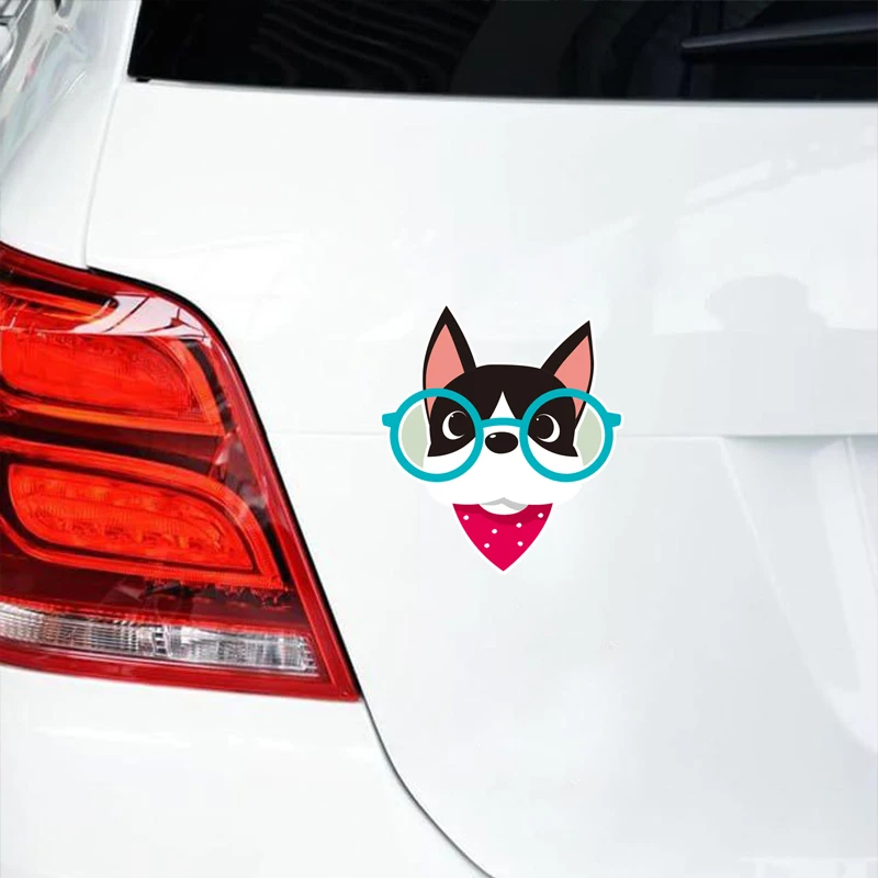 Tancredy Car Stickers15*16.6cm Cute Cat Animals Funny Car Styling Vinyl