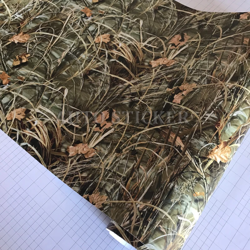 50 см Ширина Realtree виниловая травы из настоящего натурального дерева автомобиля