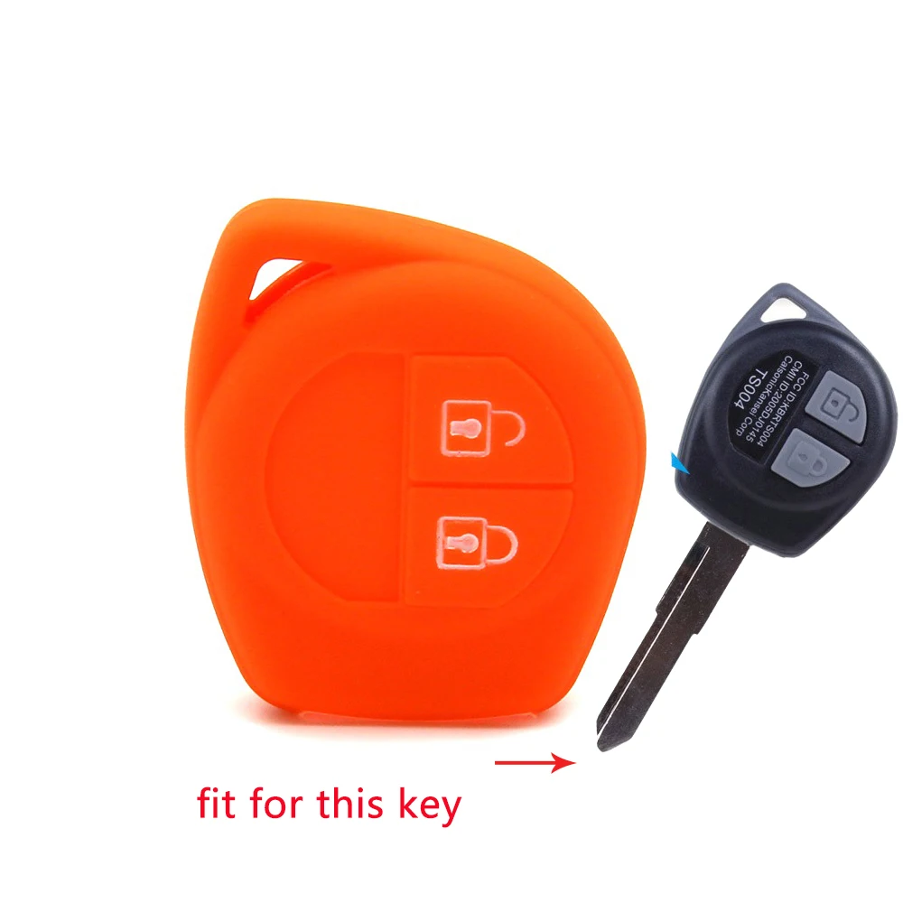 

New 2 button silicone car key case Key Cover For Suzuki For Amagatarai For Shangyue SX4 SWift Liana Alto Igins Esteem Baleno GR