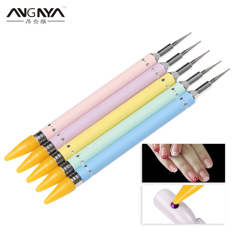 ANGNYA 1Pc NEW Nail Jewelry Nail Crayons Point Pen Sticky Drilling