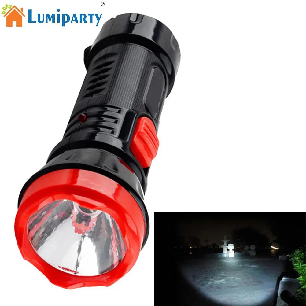 Rechargeable Mini LED Flashlight Plastic Torch with White Light Practical Flashlight Emergency