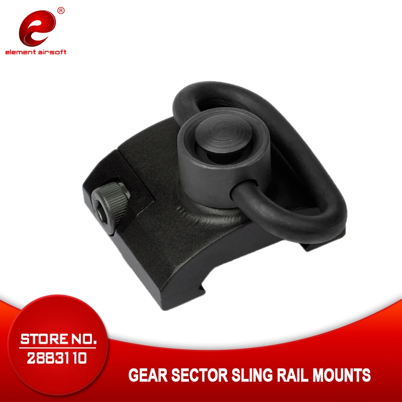 

Element Sling Swivel Adapter Mount Quick Detach with Keymod Base Picatinny Rail Mount Base 20mm Connecting Sling Ring EX250