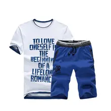 Men Sets Short Casual Print Round Collar Slim T Shirts Tops Drawstring Fashion Shorts conjuntos de hombres Hot Men Sets Short Casual Print Round Collar Slim T Shirts Tops Drawstring Fashion Shorts conjuntos de hombres Hot